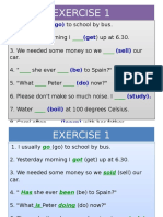 Exercises of Tenses