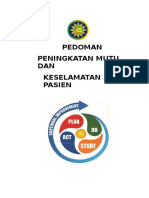 Pedoman Peningkatan Mutu Dan Keselamatan Pasien