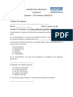 Examen Química Bloque 3