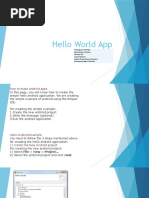 HelloWorldApp Session Presentation