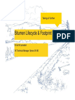 Bitumen Lifecycle & Footprint: DR Ian M Lancaster UK Technical Manager, Nynas UK AB