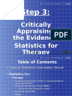 Step 3:: Critically Appraising The Evidence: Statistics For Therapy