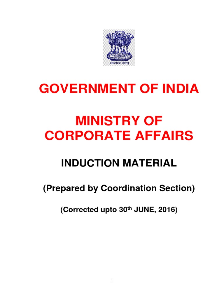 Induction Material PDF Audit Government