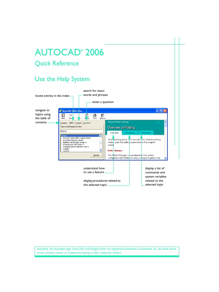 Autocad 2006 Quick Reference Coordinate System Menu - 