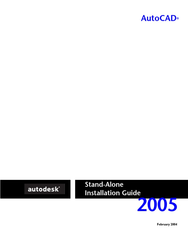 Autocad Stand - Alone Installation Guide | PDF | Auto Cad | Autodesk