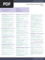 Data Science Cheat Sheet: KEY Imports