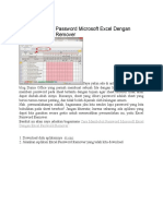 Cara Membobol Password Microsoft Excel Dengan Excel Password Remover