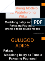 Modelo Batay Sa Tema o Paksa NG Pag-Aaral