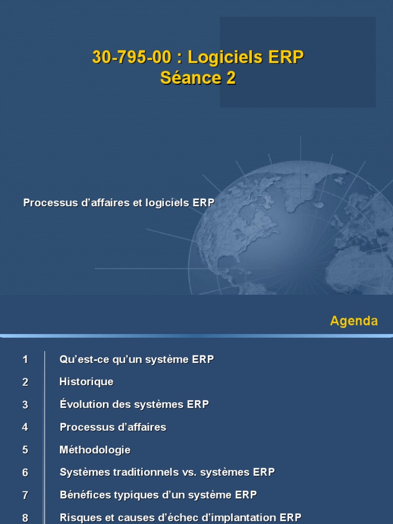 Logiciels ERP : Intégration et Évolution | PDF | Progiciel de gestion ...