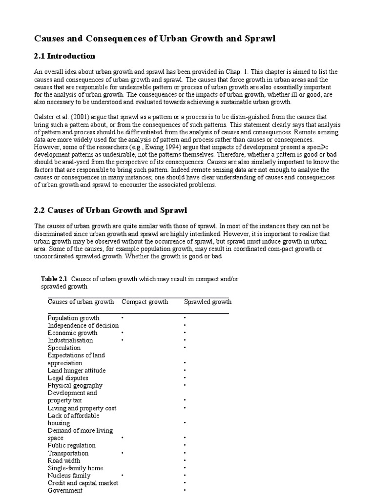 Causes and Conseque | PDF