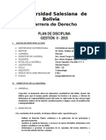 Derecho Penal I en la Universidad Salesiana de Bolivia