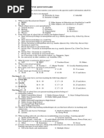 Teachers Descriptive Questionnaire