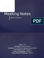 Meeting Notes Week 10
