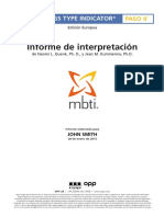 OPP MBTI Step II Interpretive Report Spanish PDF