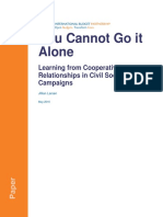 You Cannot Go It Alone: Learning From Cooperative Relationships in Civil Society