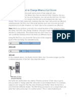 Using The Roll Tool To Change Where A Cut Occurs