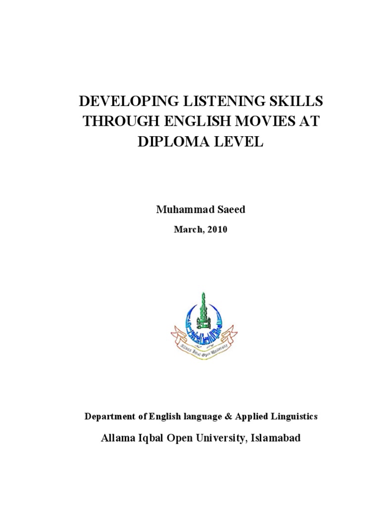 Thesis about english picture