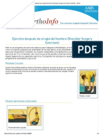 Ejercicio Después de Cirugía Del Hombro (Shoulder Surgery Exercises) - OrthoInfo - AAOS