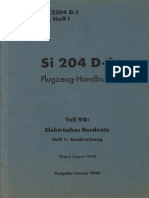 (1944) D. (Luft) T.2204 D-1 Teil 9B, Heft 1 - Si 204 D-1 Flugzeug-Handbuch Teil 9B: Elektrisches Bordnetz, Heft 1: Beschreibung