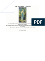 Ave María Lourdes himno Virgen