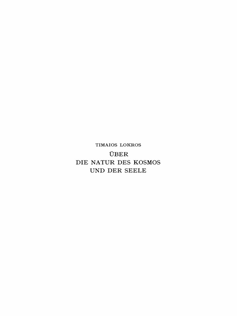 PhA 021 Lokros über Natur des Kosmos und der Seele Kommentiert von M Baltes 1972 pdf