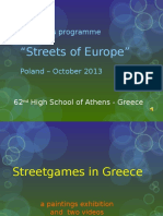 "Streets of Europe": Comenius Programme