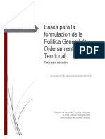 4. Bases Para Una Política de Ordenamiento Territorial