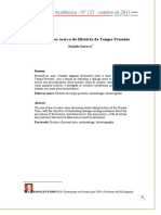 Considerações Acerca Da História Do Tempo Presente PDF