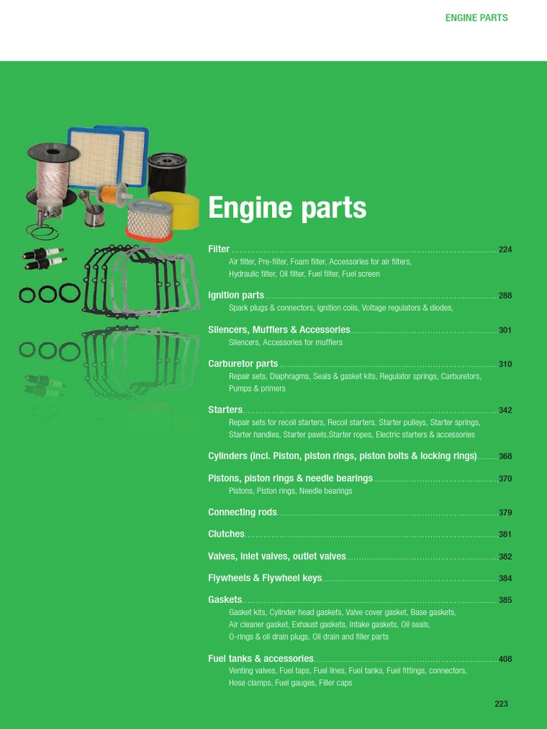 Arnold Small Engine Parts European Catalog PDF Piston Ignition System
