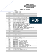 Balance de Comprobacion de Monografico %2c Srl.