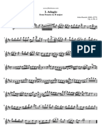 I. Adagio: From Sonata in D Major