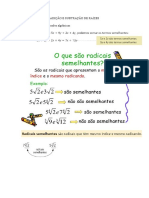 Adição e Subtração de Raízes