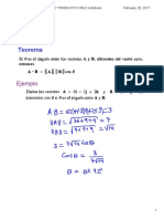 Clase 5. Producto Punto y Producto Cruz