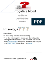 Interrogative Mood Functions and Types