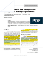 Reconhecimento Das Situações de Emergência Avaliação Pediátrica