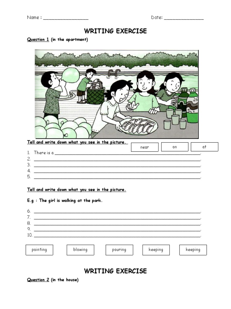 Writing Exercise: Name: - Date | PDF