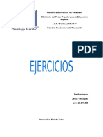 Ejercicios de Fenomenos