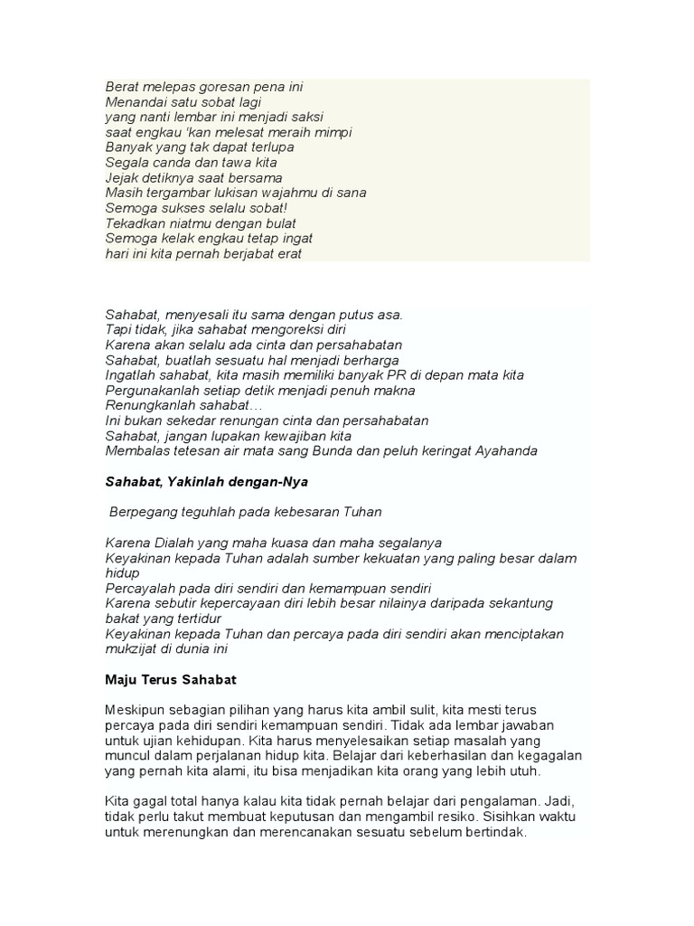 Berat Melepas Goresan Pena Ini Pdf