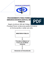 Procedimiento Para Formular La Denuncia Escrita Por Maltrato Medio Ambiente