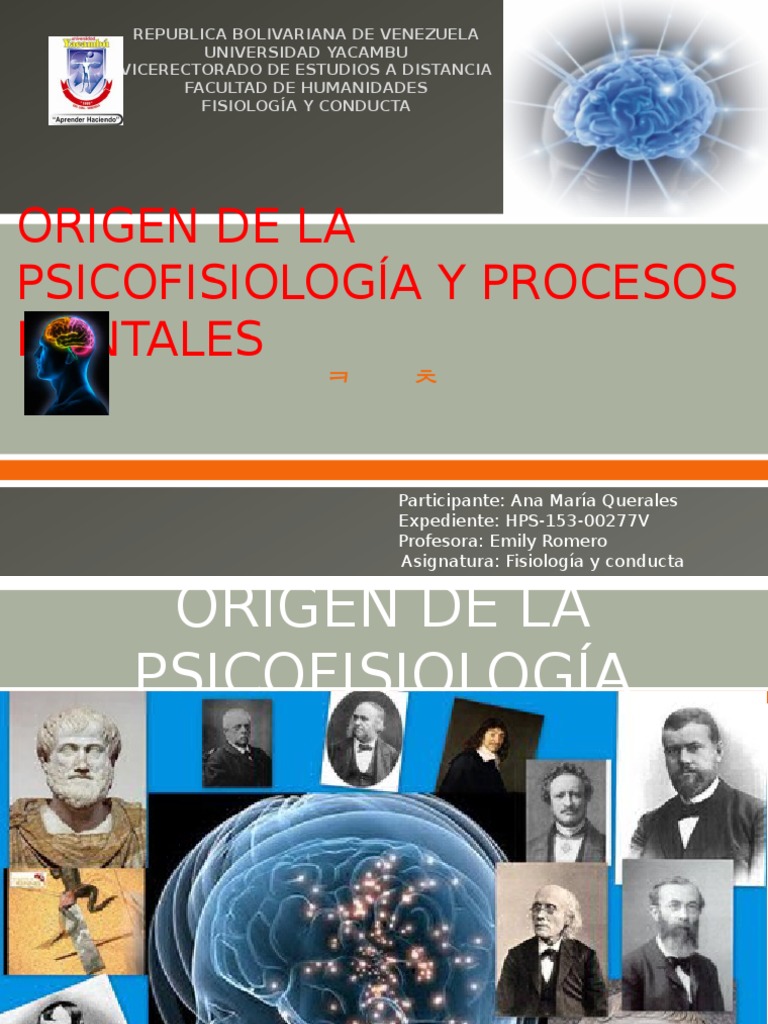 Origen de La Psicofisiología y Procesos Mentales | PDF | Mente | Las ...