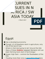 Current Issues - N Africa / SW Asia