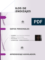 Estilos de Aprendizajes Presentacion Lista