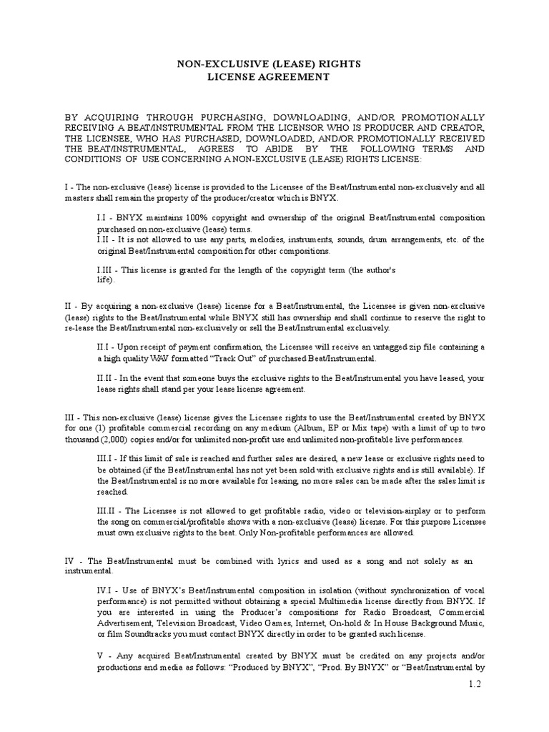 Lease Agreement PDF | License | Lease