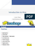 Introduction To Hive: Liyin Tang Liyintan@usc - Edu
