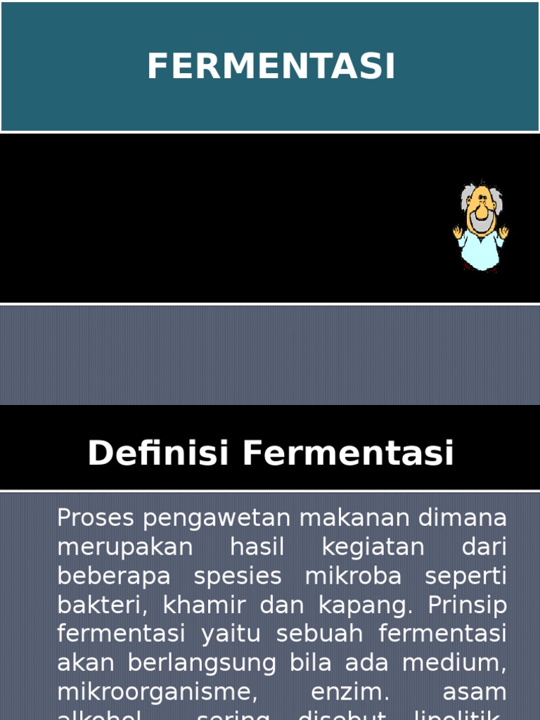 Definisi dan Proses Fermentasi | PDF | Memasak, Makanan, & Anggur ...