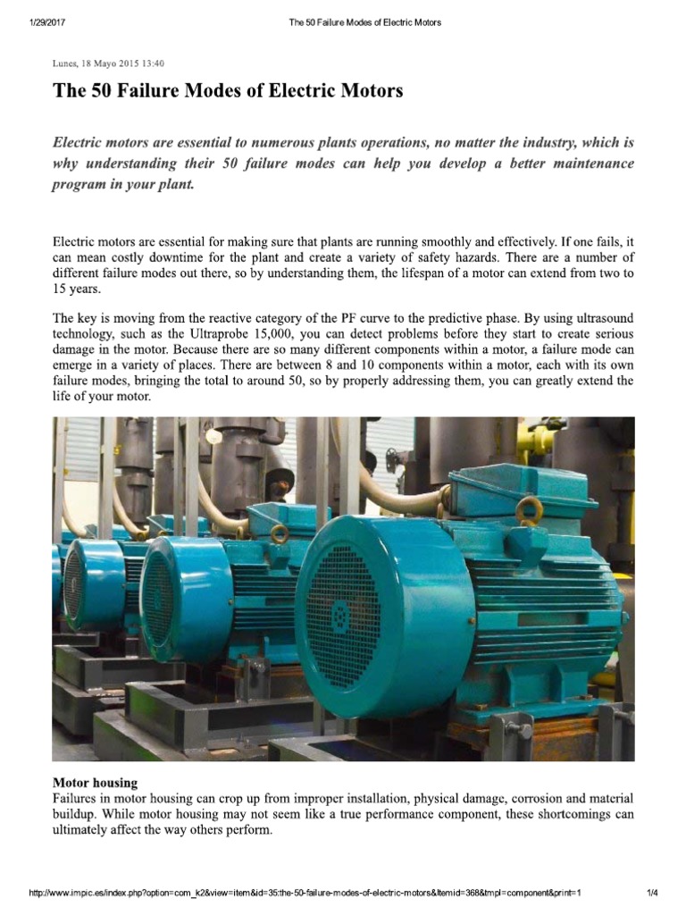 The 50 Failure Modes of Electric Motors Electric Vehicle