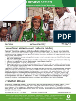 Accountability Review in Yemen: Humanitarian Assistance and Resilience Building