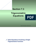 Section 7.3 Trigonometric Equations