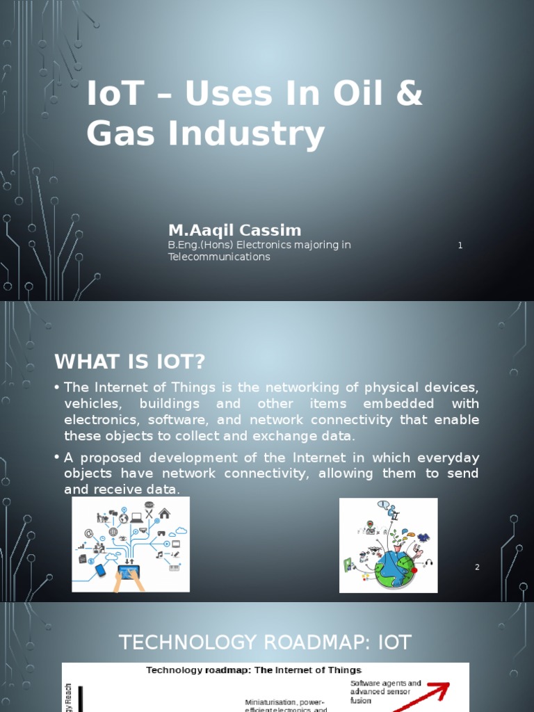 IoT Applications in Oil & Gas Industry | PDF | Internet Of Things ...