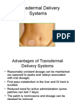Transdermal Delivery Systems2011